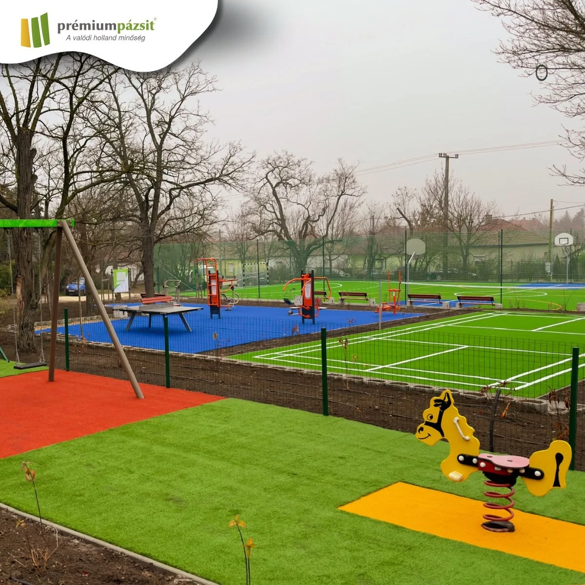 Műfű közterületre: játszótér, szabadidőpark, sportpálya – önkormányzatoknak