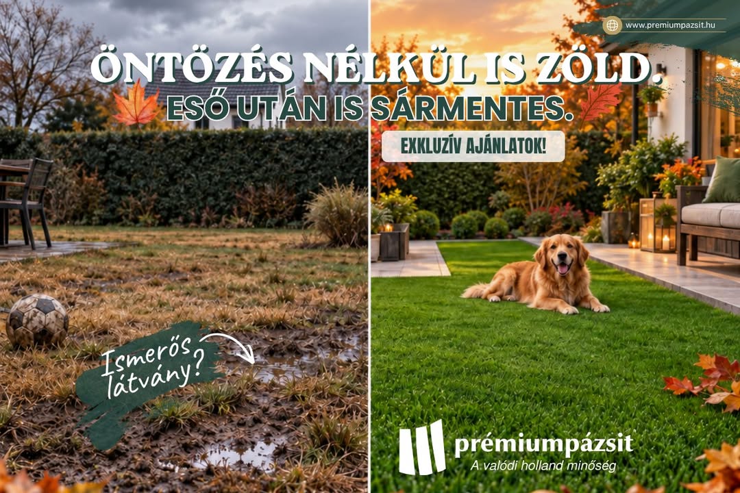 Sármentes kert ősszel is – exkluzív Prémium Pázsit ajánlatok