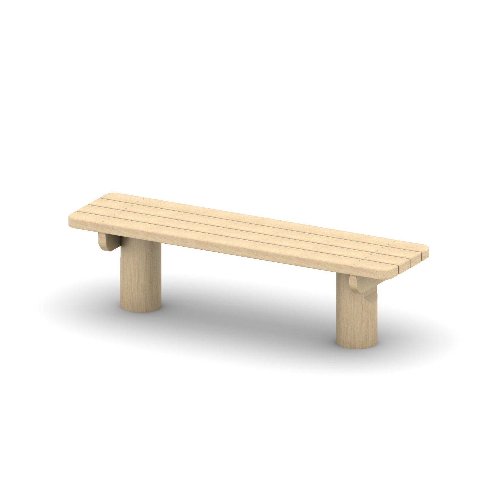 Támla nélküli robinia pad LR-01 - Városi bútorok